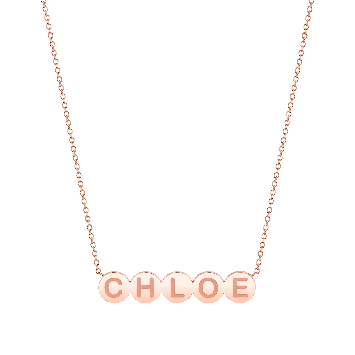 Bubble Round Engravable Necklace sold by Baby Gold product image thumbnail 3