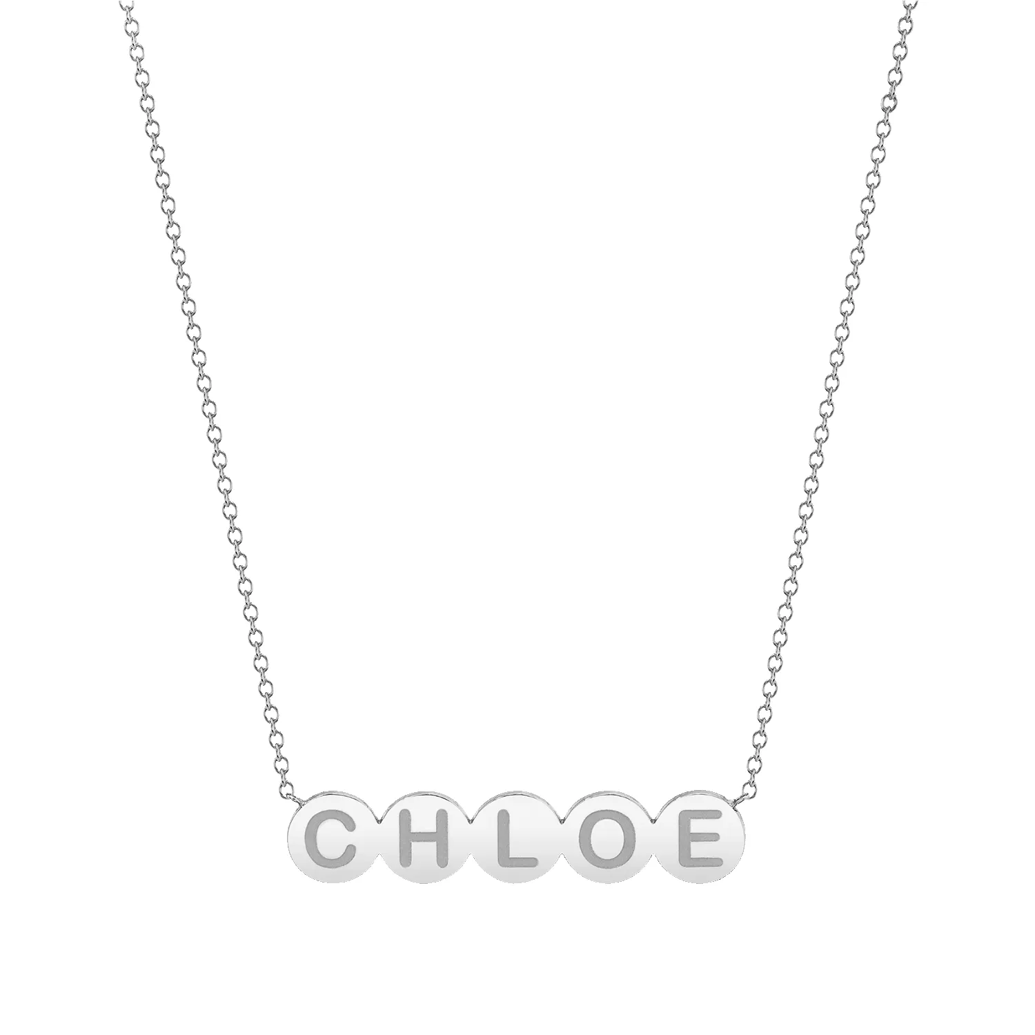 Bubble Round Engravable Necklace sold by Baby Gold product image thumbnail 2