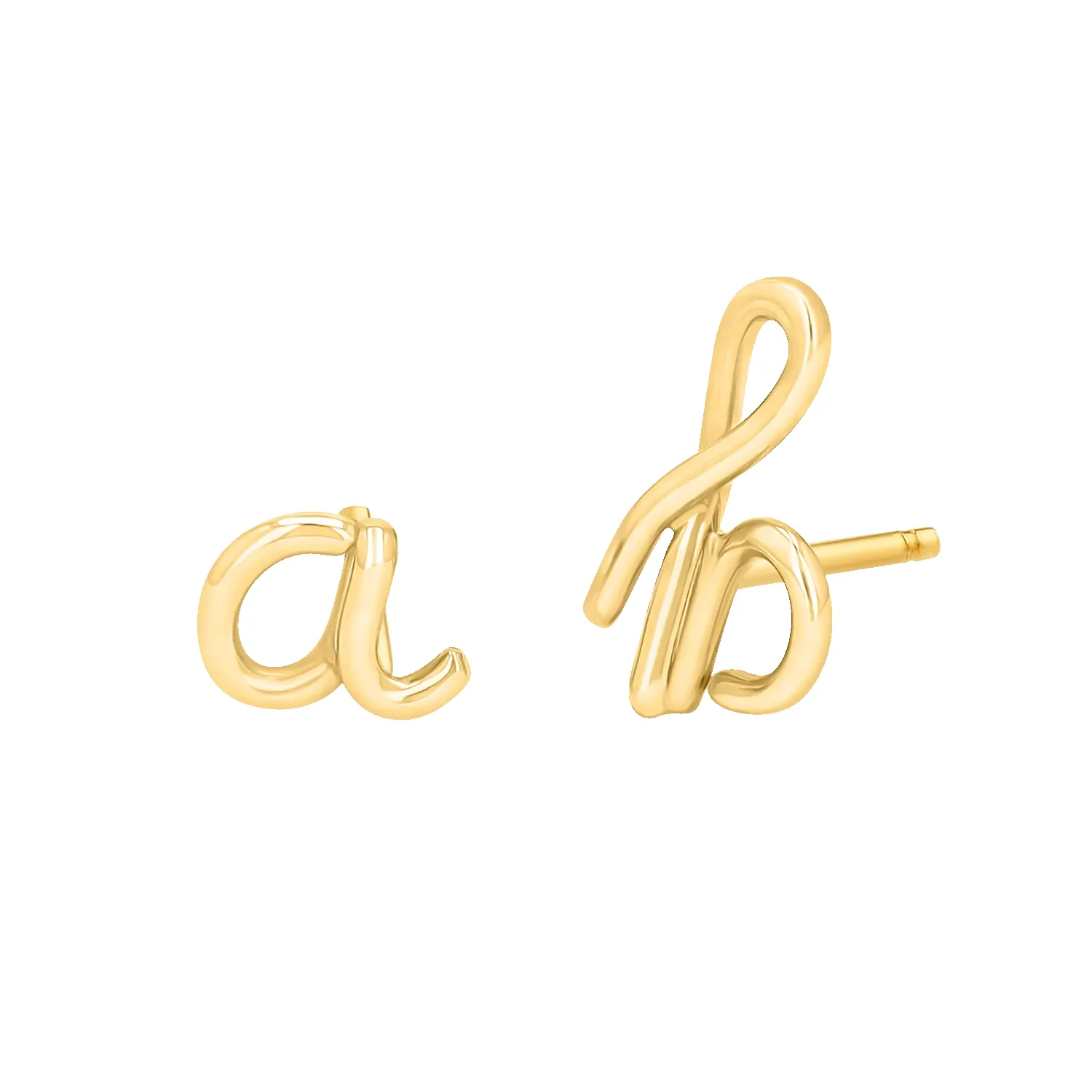 Mini Letter Earrings sold by Baby Gold