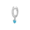 Turquoise Charm Drop Huggies sold by Baby Gold