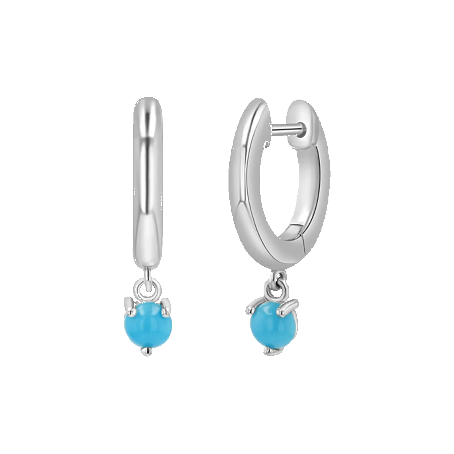 Turquoise Charm Drop Huggies sold by Baby Gold product image thumbnail 2