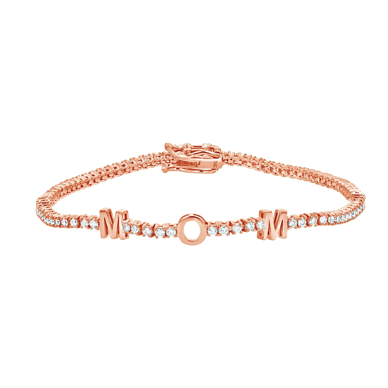 Signature Diamond Letter Tennis Bracelet sold by Baby Gold product image thumbnail 3
