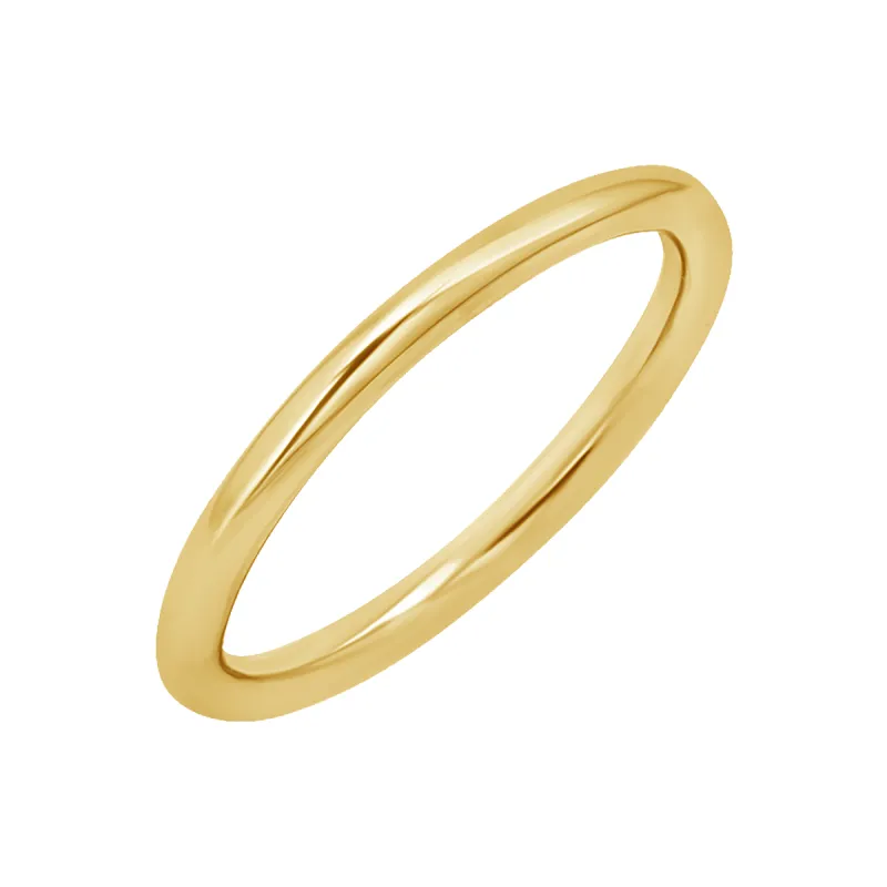2mm Round Wire Stacking Band sold by Baby Gold