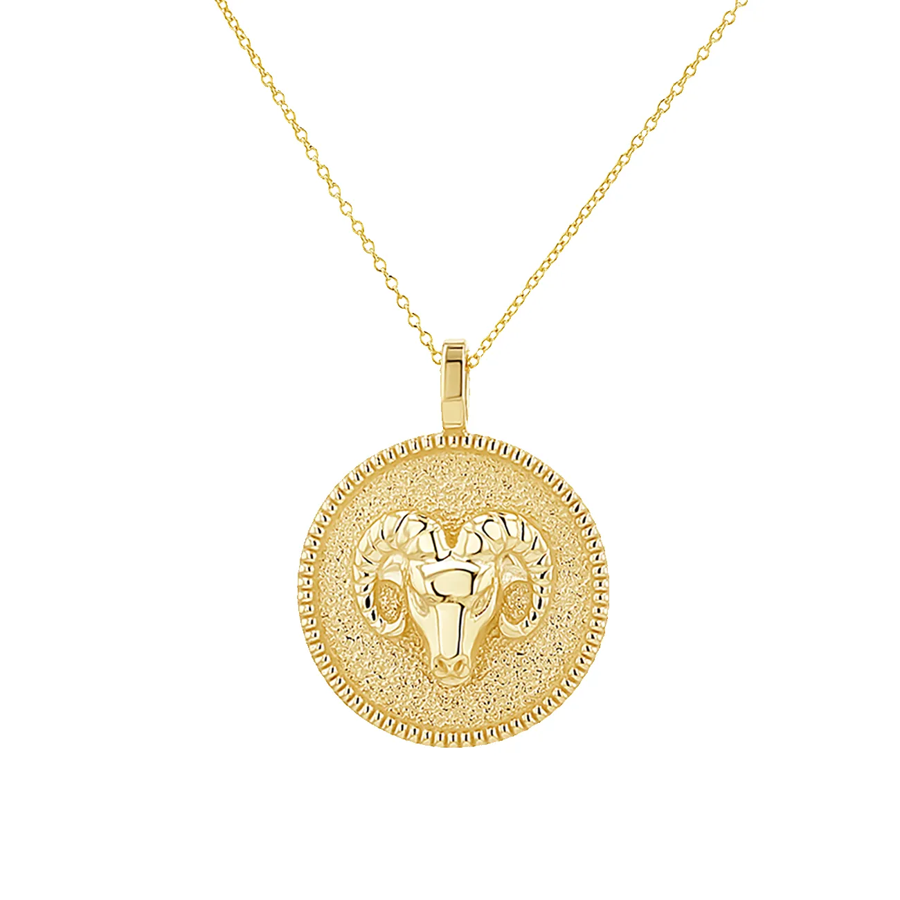 Zodiac Coin Medallion Necklace sold by Baby Gold product image thumbnail 5