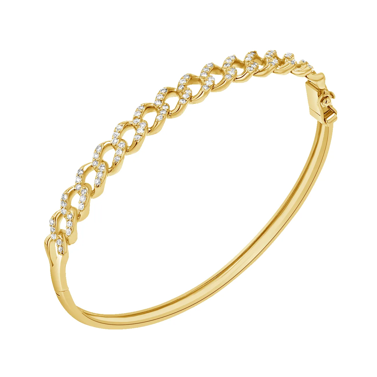 Diamond Pave Cuban Bracelet sold by Baby Gold