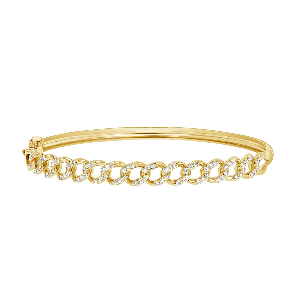 Diamond Pave Cuban Bracelet sold by Baby Gold product image thumbnail 4