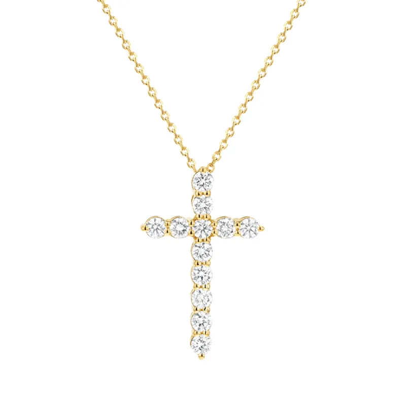 Diamond Cross Necklace sold by Baby Gold