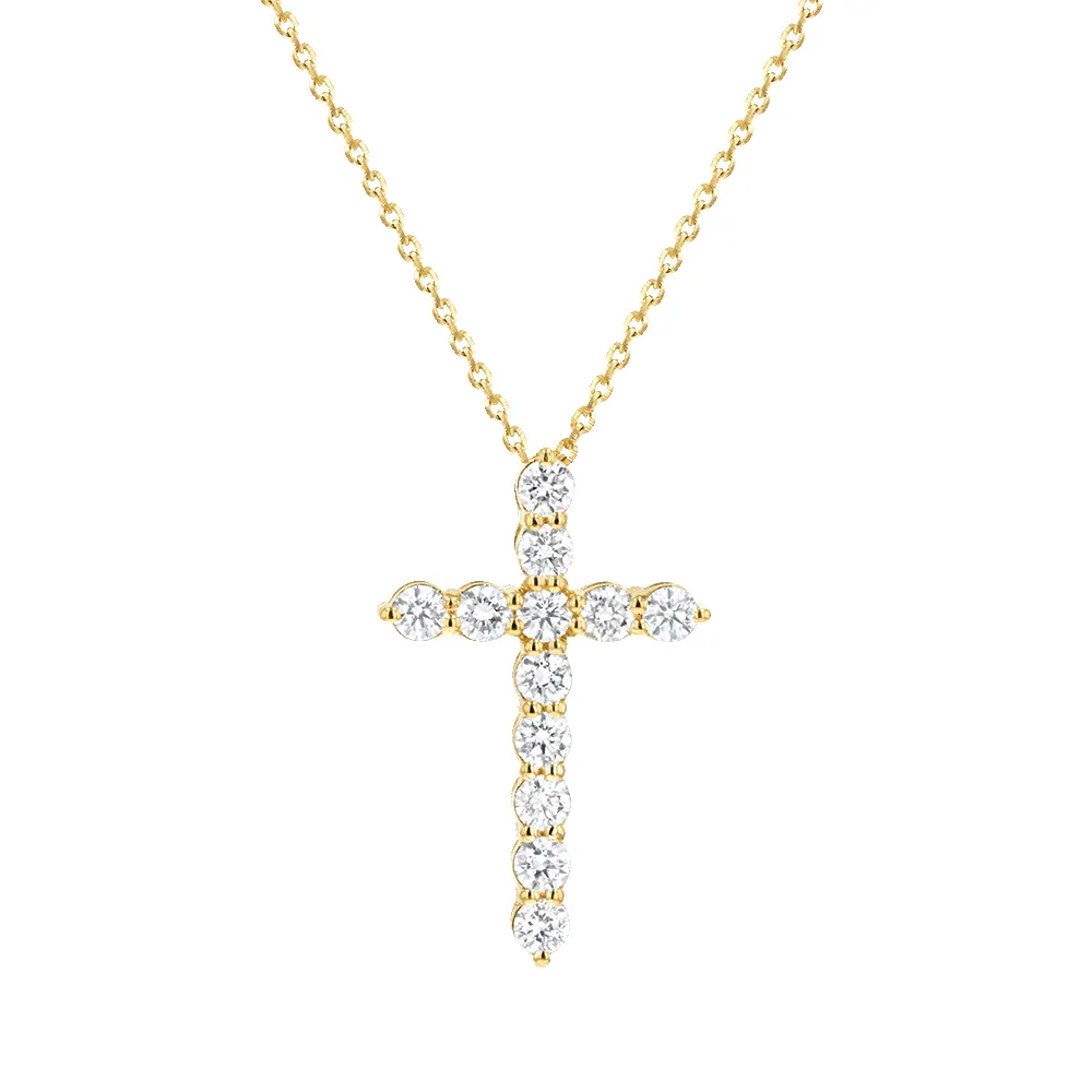 Diamond Cross Necklace sold by Baby Gold