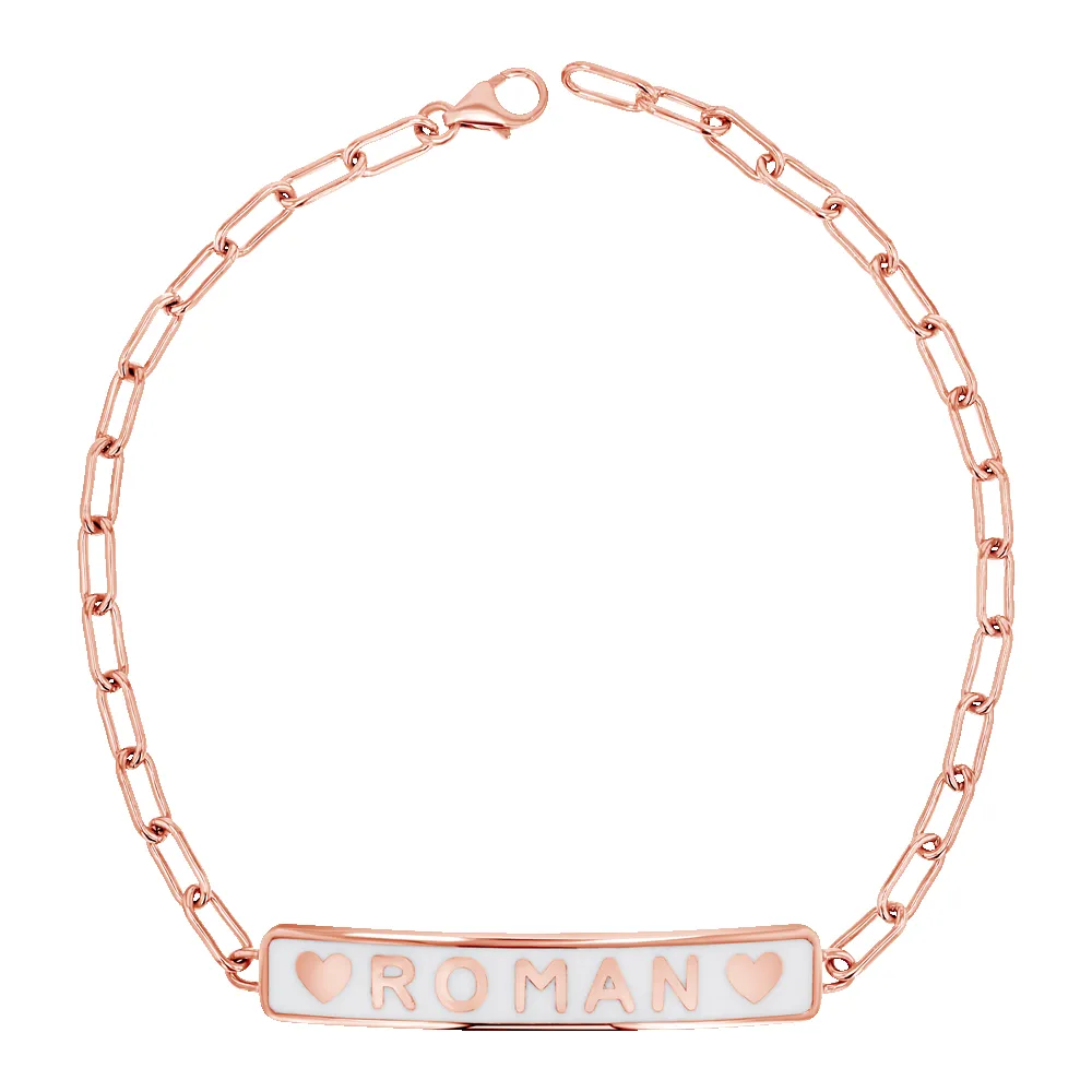 Custom Enamel ID Bracelet sold by Baby Gold product image thumbnail 3