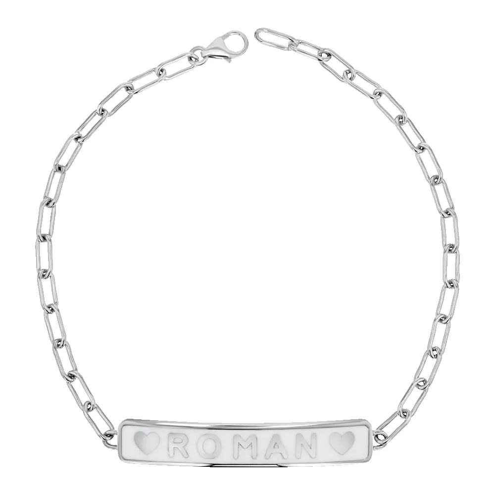 Custom Enamel ID Bracelet sold by Baby Gold product image thumbnail 2