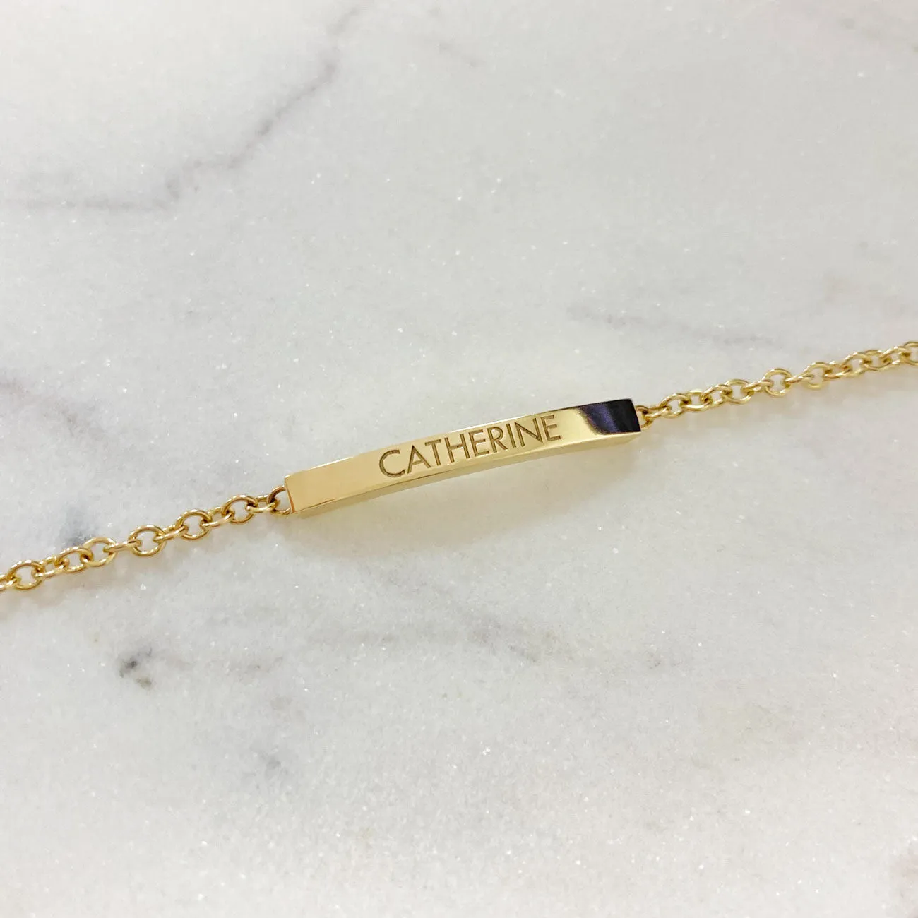 Short Quad Bar Bracelet sold by Baby Gold product image thumbnail 5