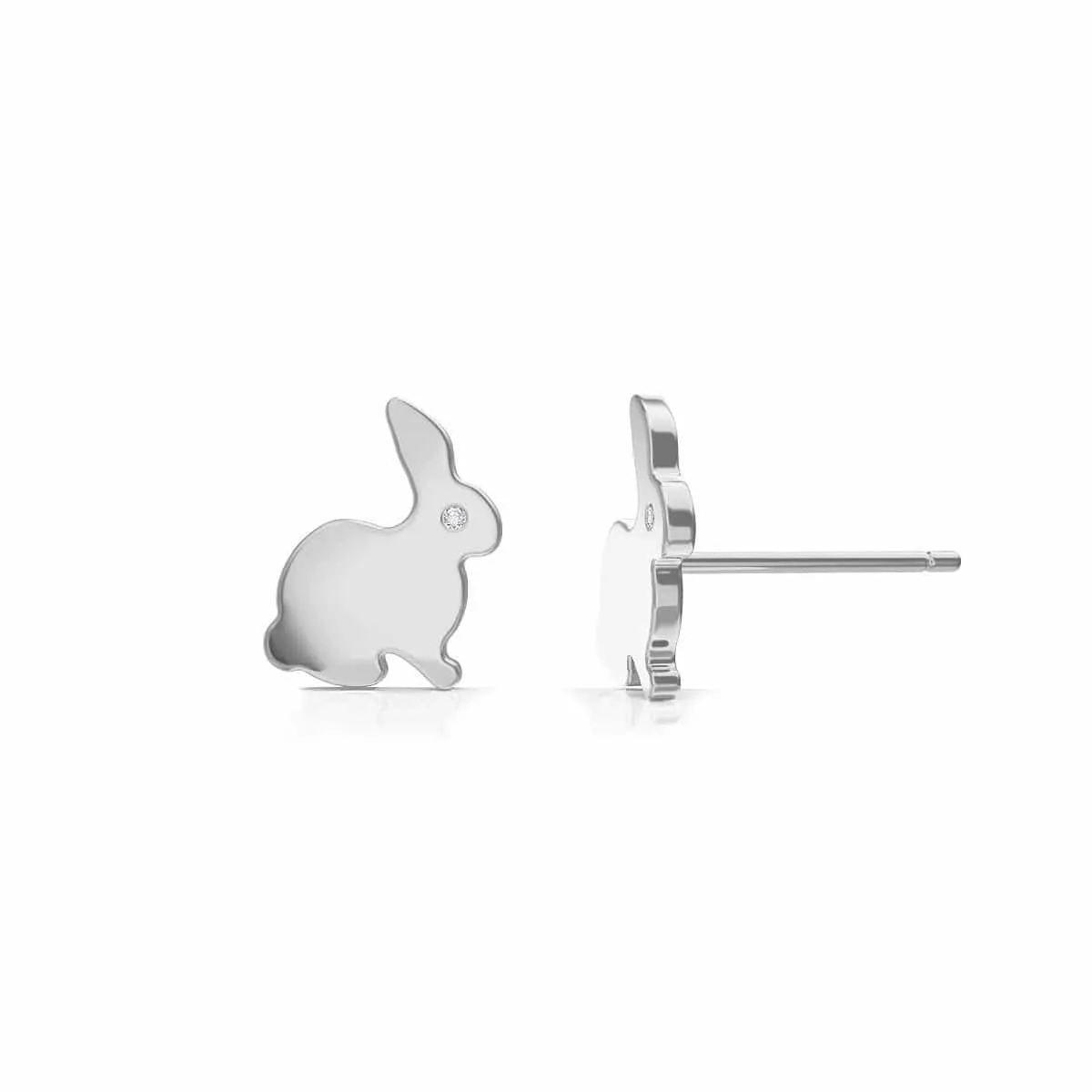 Bunny Stud Earrings sold by Baby Gold product image thumbnail 2