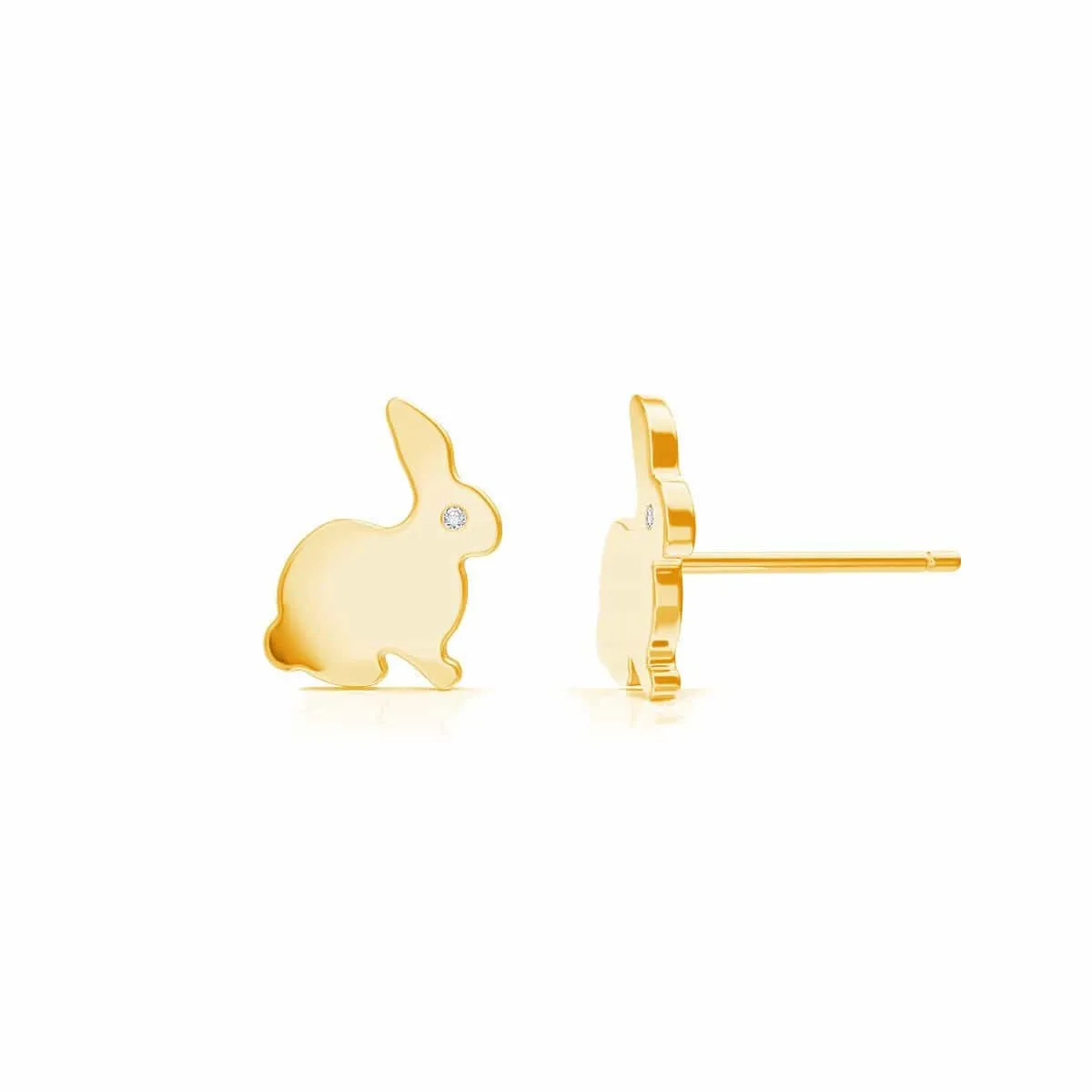 Bunny Stud Earrings sold by Baby Gold