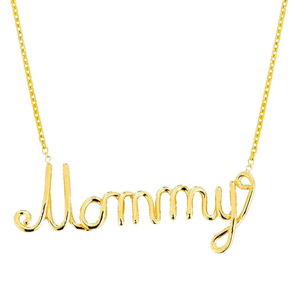 Wire Word Necklace sold by Baby Gold product image thumbnail 4