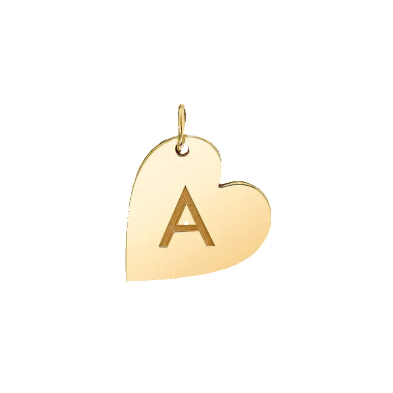 Initial Heart Charm sold by Baby Gold