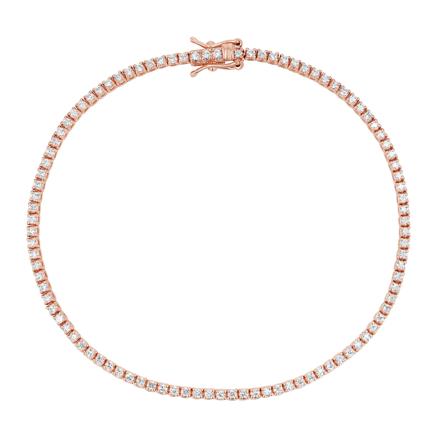 Dainty Diamond Tennis Bracelet sold by Baby Gold product image thumbnail 3