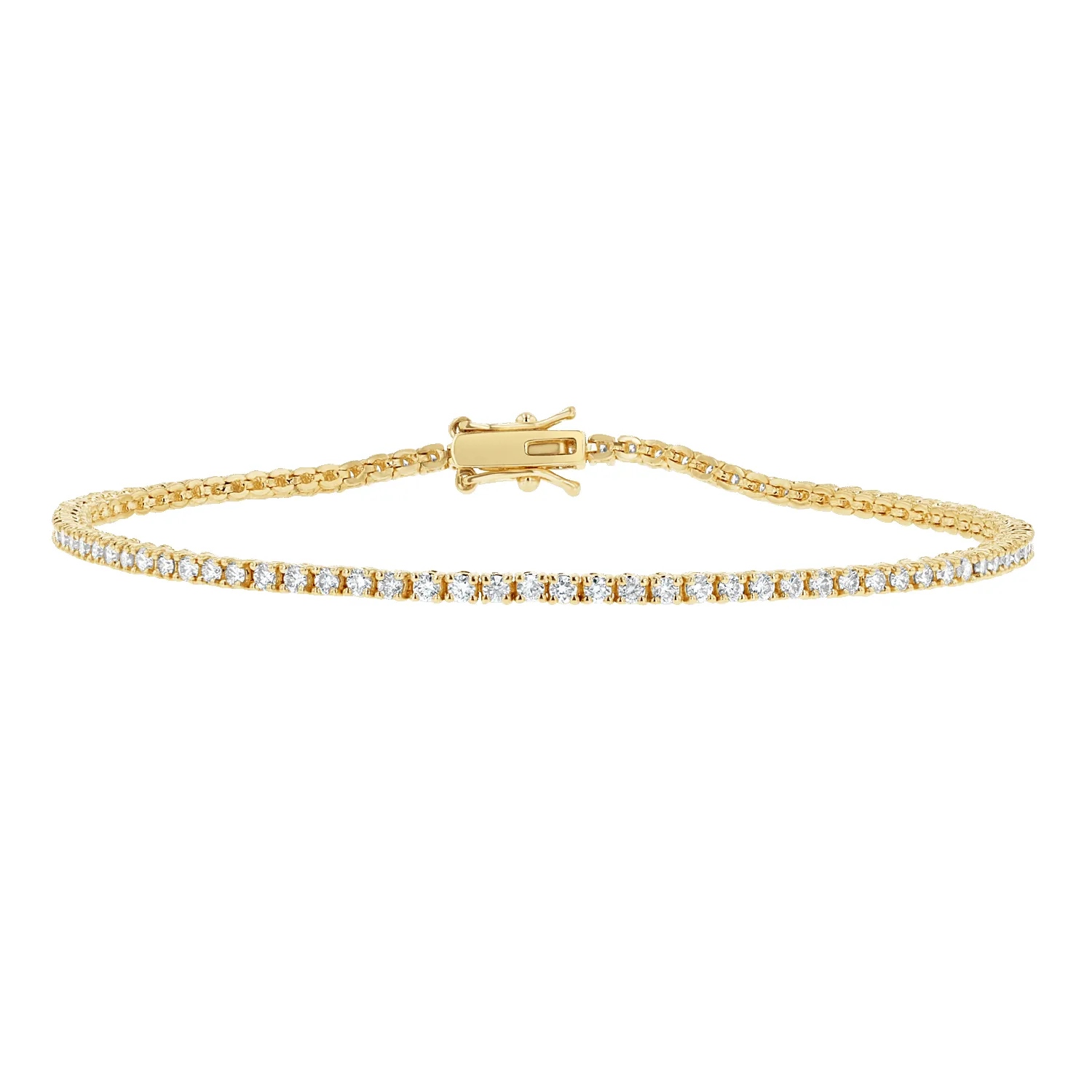 Dainty Diamond Tennis Bracelet sold by Baby Gold product image thumbnail 5