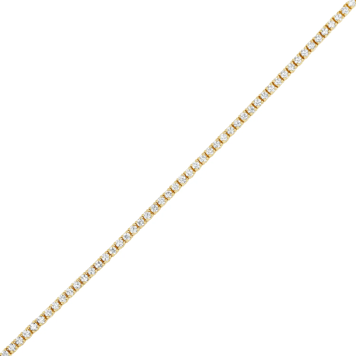 Dainty Diamond Tennis Bracelet sold by Baby Gold product image thumbnail 4