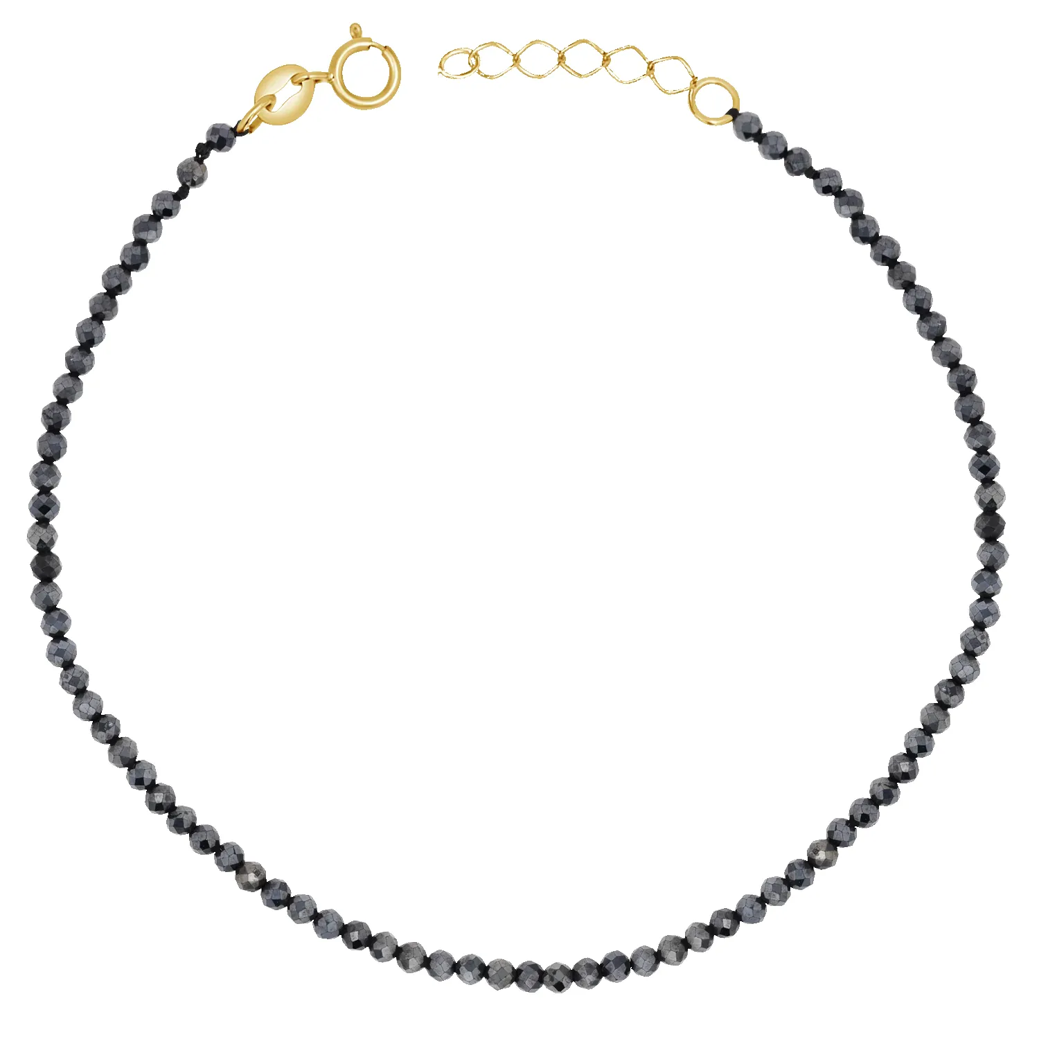 Black Onyx Beaded Bracelet sold by Baby Gold