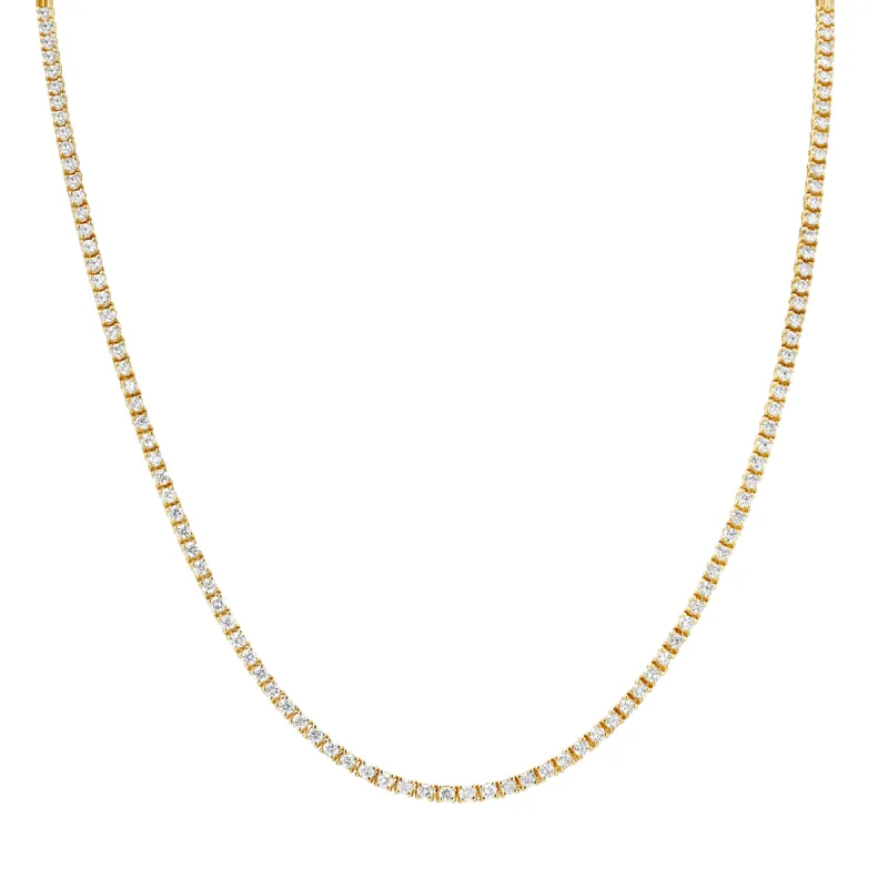 Diamond Tennis Necklace sold by Baby Gold