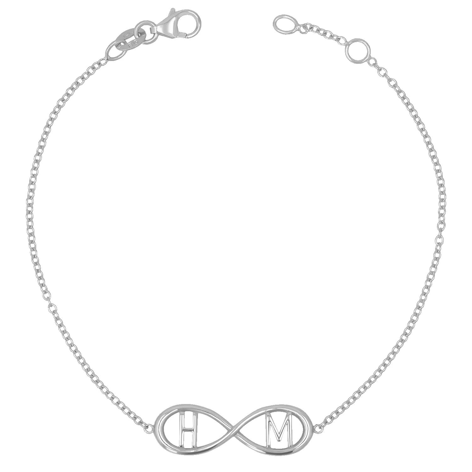 Infinity Letter Bracelet sold by Baby Gold product image thumbnail 2
