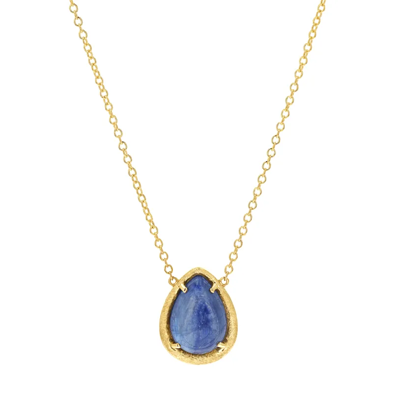 Kyanite Stone Necklace sold by Baby Gold
