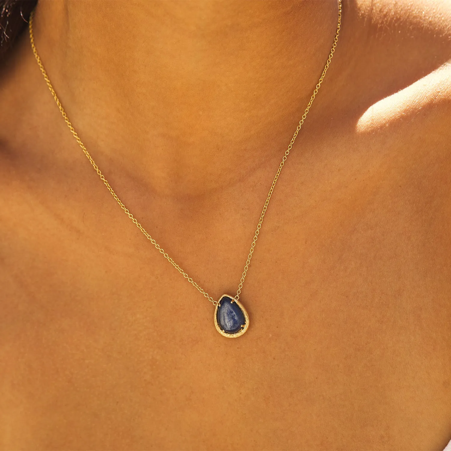 Kyanite Stone Necklace sold by Baby Gold product image thumbnail 5
