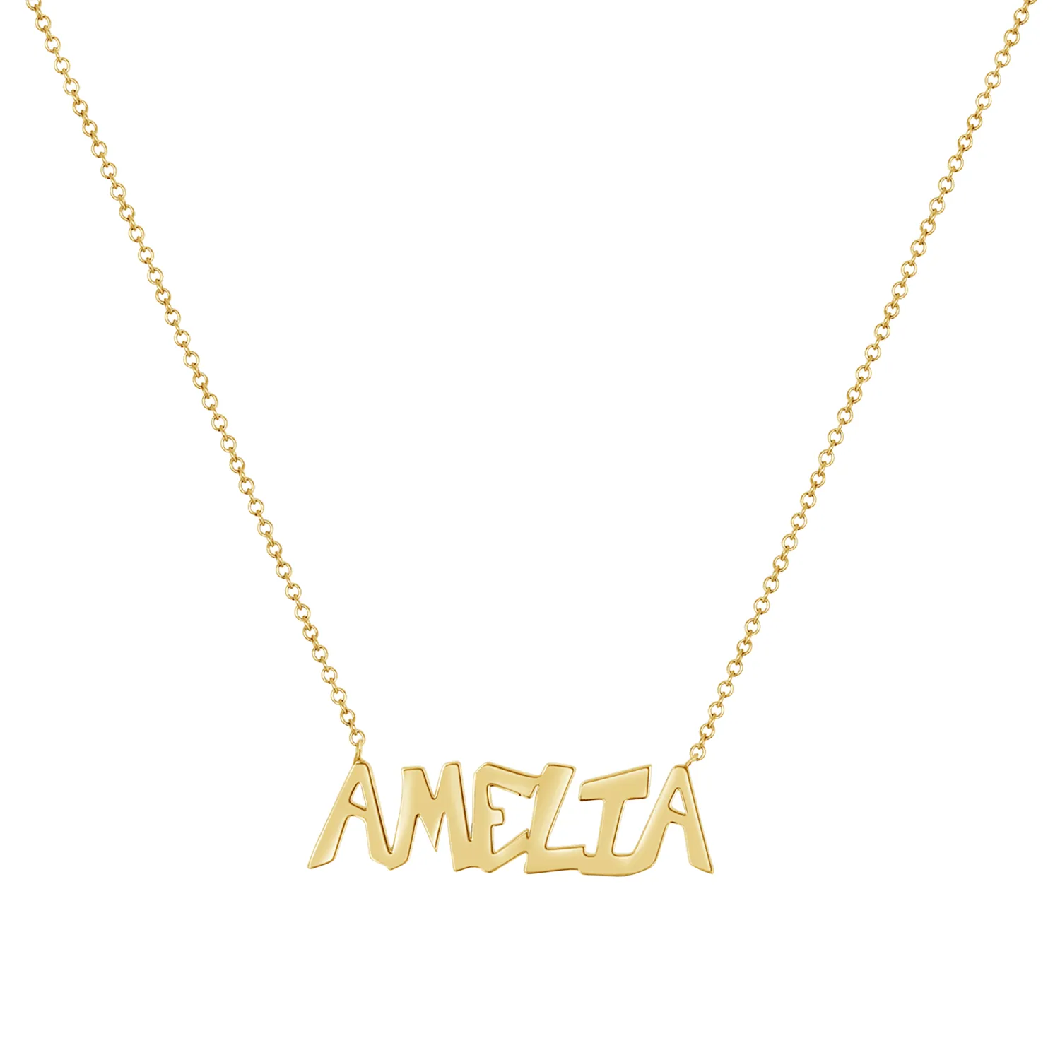 Graffiti Name Necklace sold by Baby Gold product image thumbnail 4
