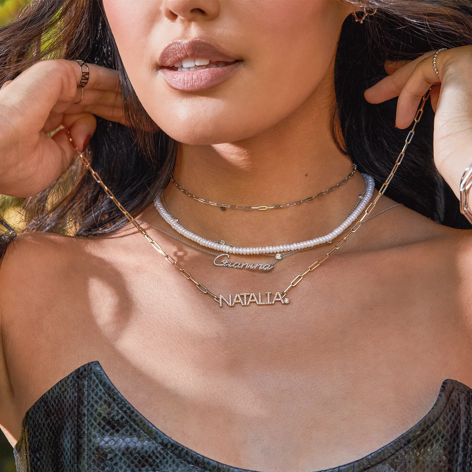 Pearl Strand Necklace sold by Baby Gold product image thumbnail 2