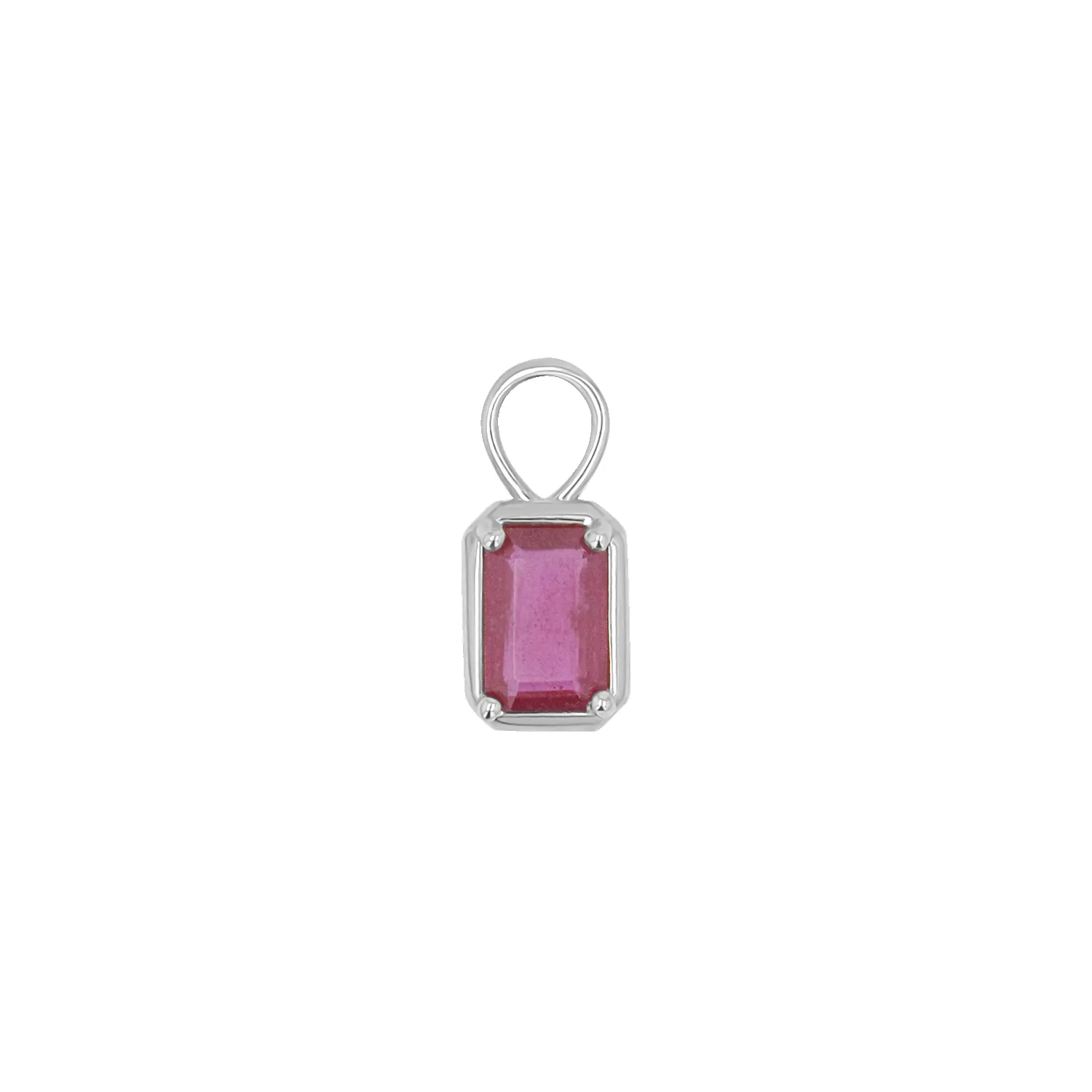 Gemstone Emerald Huggie Charms sold by Baby Gold product image thumbnail 2