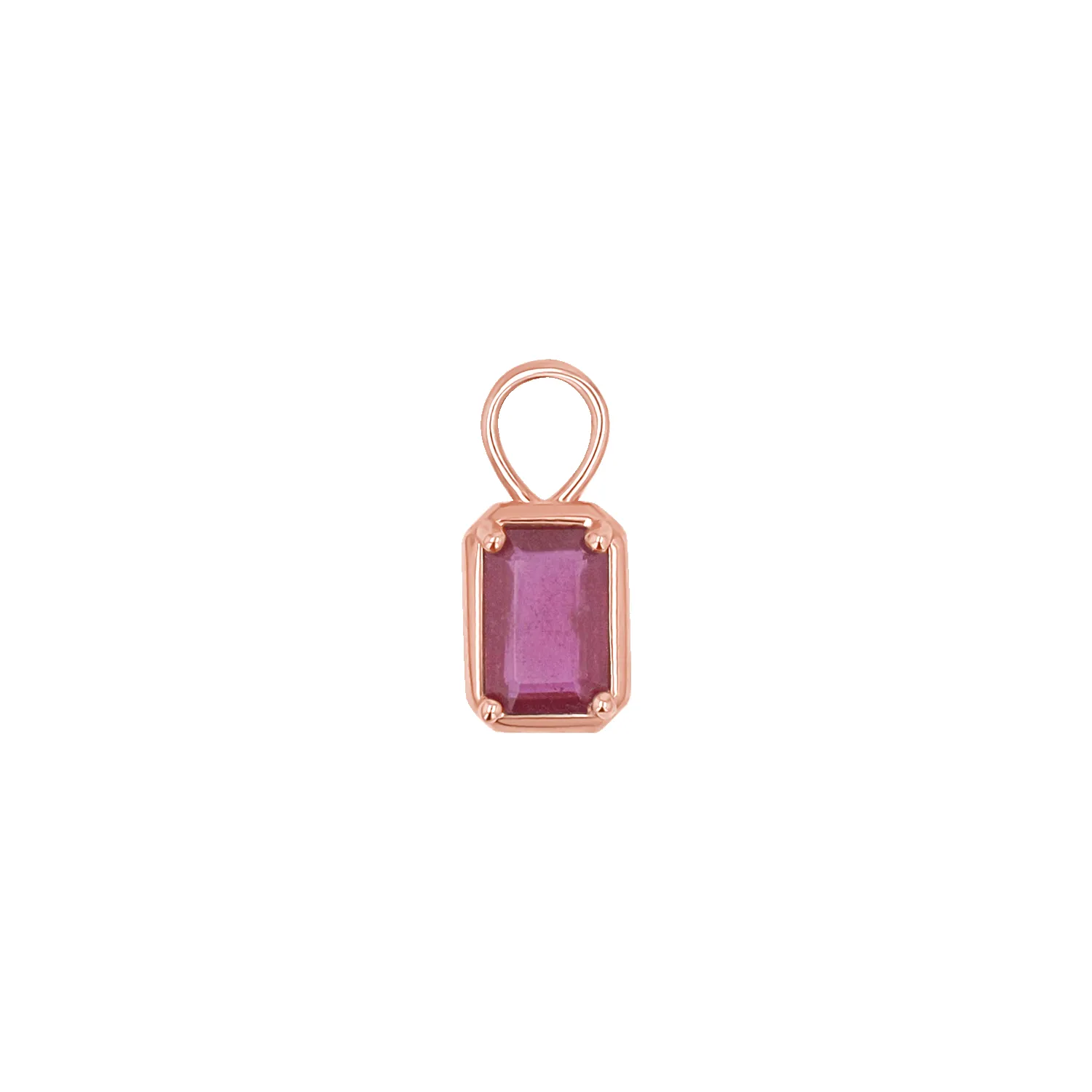 Gemstone Emerald Huggie Charms sold by Baby Gold product image thumbnail 3