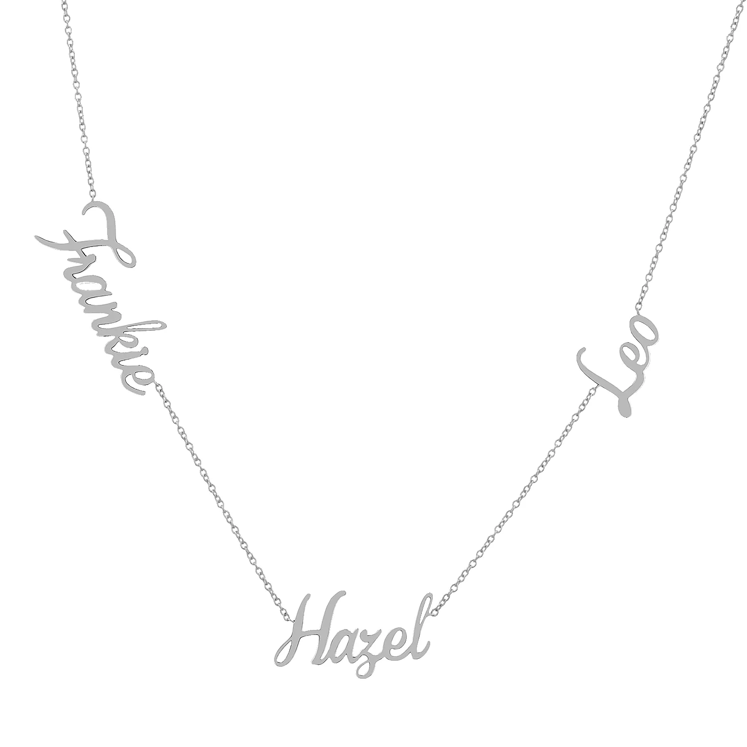 Trois Name Necklace sold by Baby Gold product image thumbnail 2