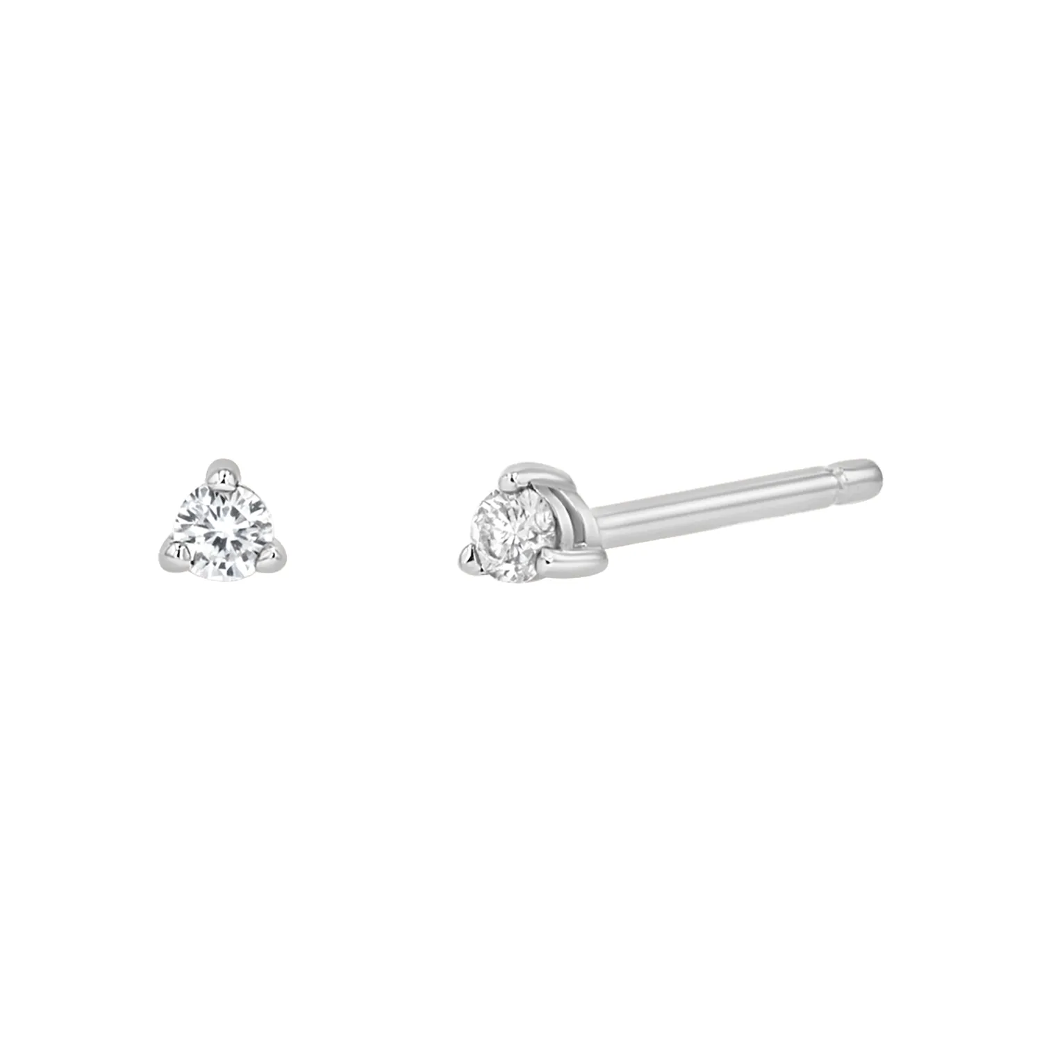 Tiny Diamond Studs sold by Baby Gold product image thumbnail 2