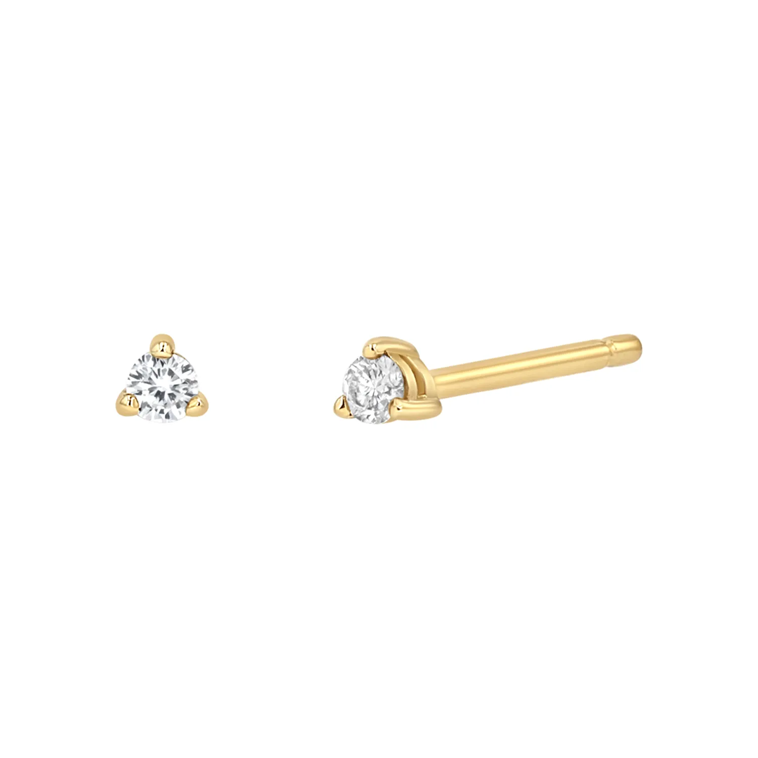 Tiny Diamond Studs sold by Baby Gold