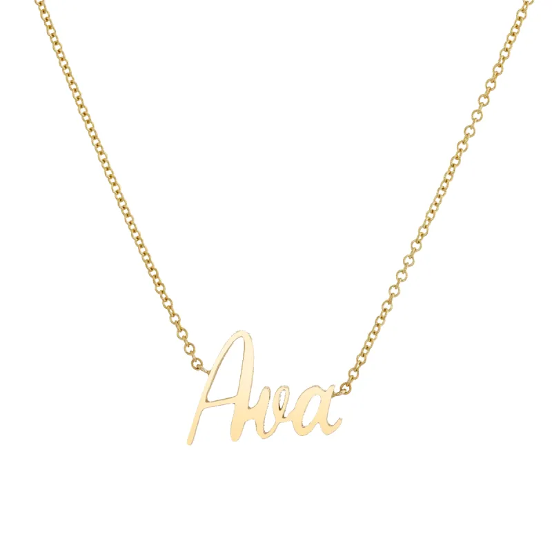 Custom Name Necklace sold by Baby Gold