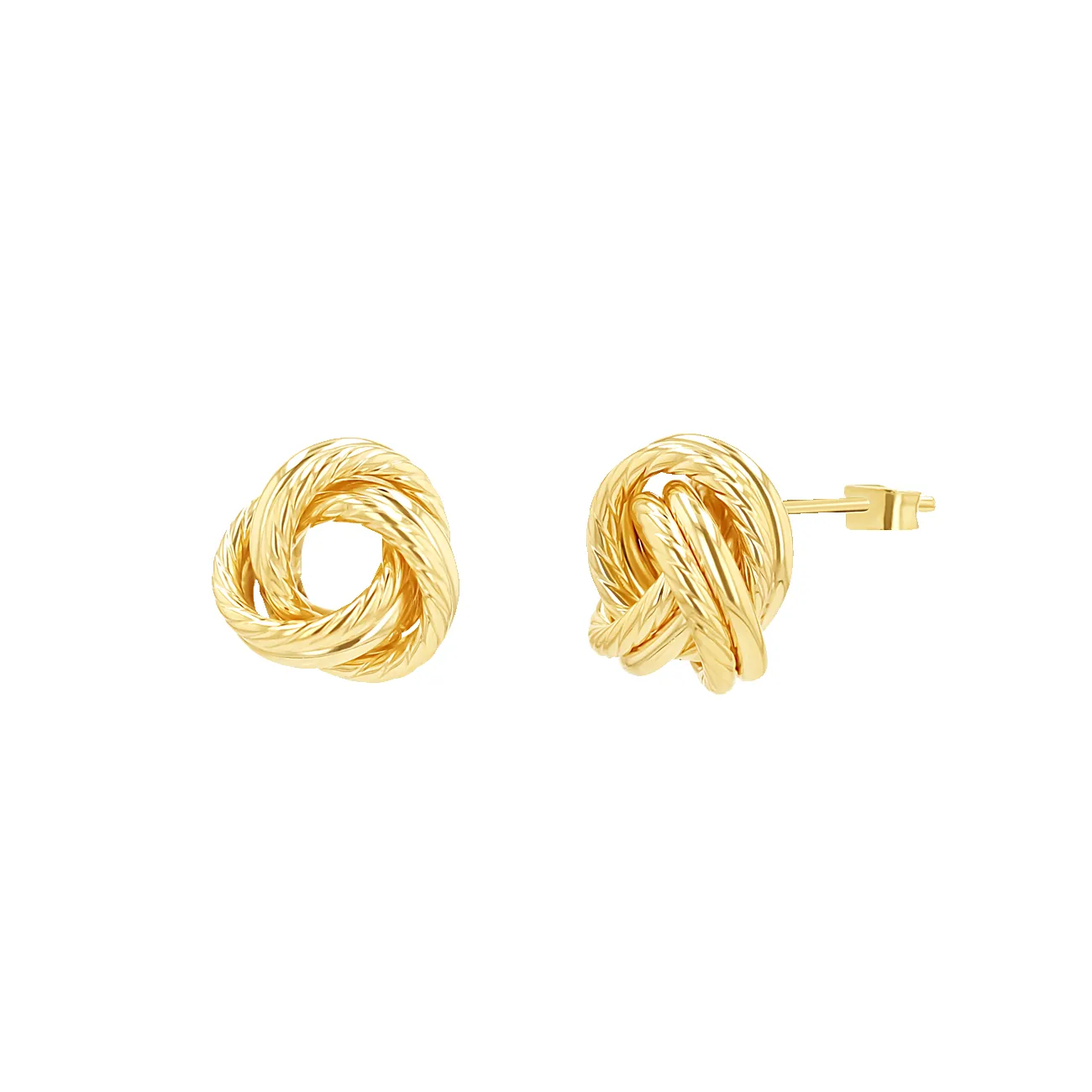 Rope Twist Love Knot Earrings sold by Baby Gold