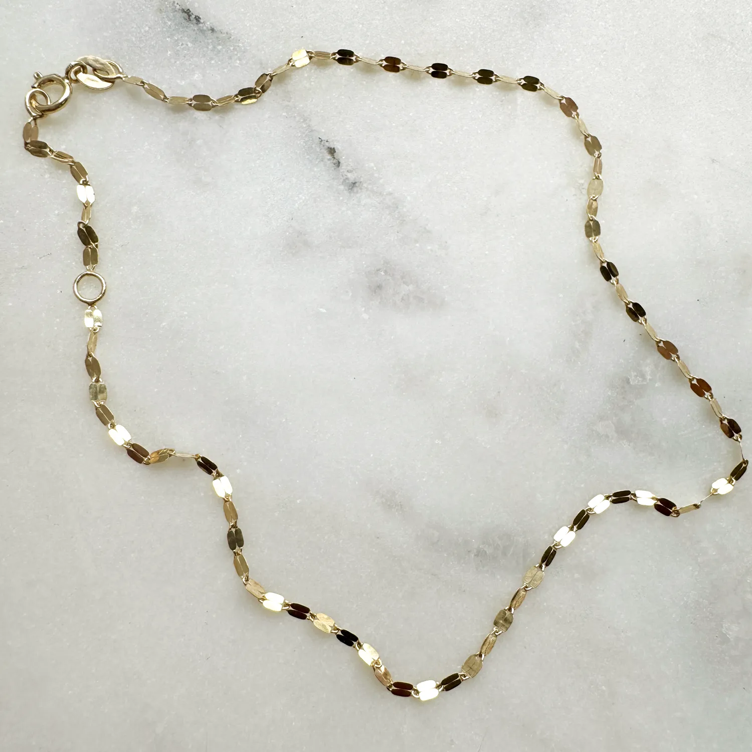 Demure Chain Anklet sold by Baby Gold product image thumbnail 3