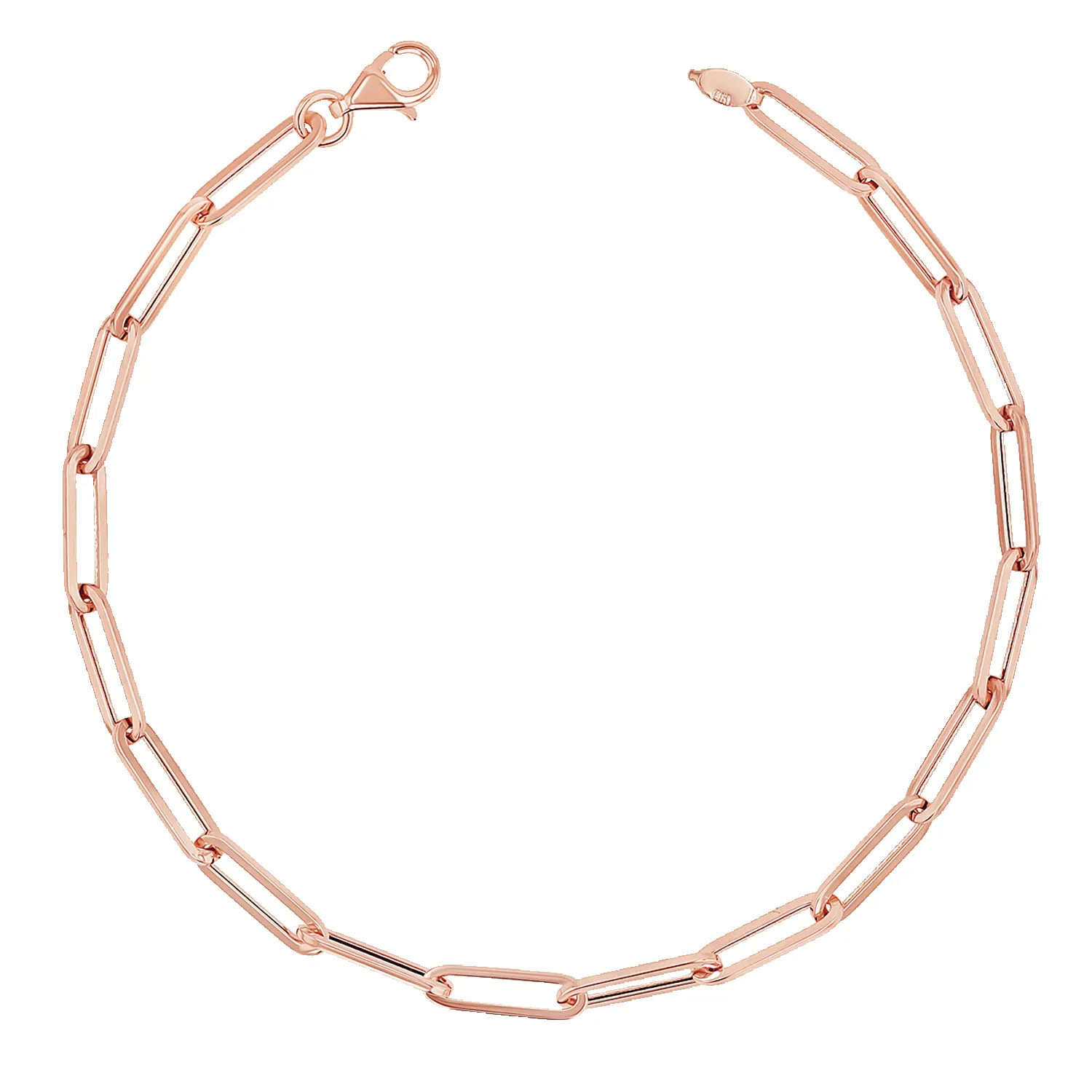 14K Paper Clip Chain Bracelet sold by Baby Gold product image thumbnail 3