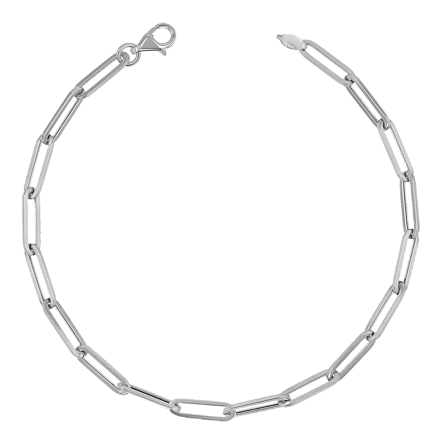 14K Paper Clip Chain Bracelet sold by Baby Gold product image thumbnail 2
