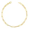 14K Paper Clip Chain Bracelet sold by Baby Gold