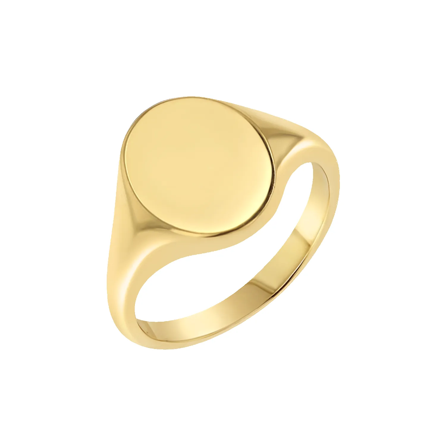Petite Oval Signet Ring sold by Baby Gold