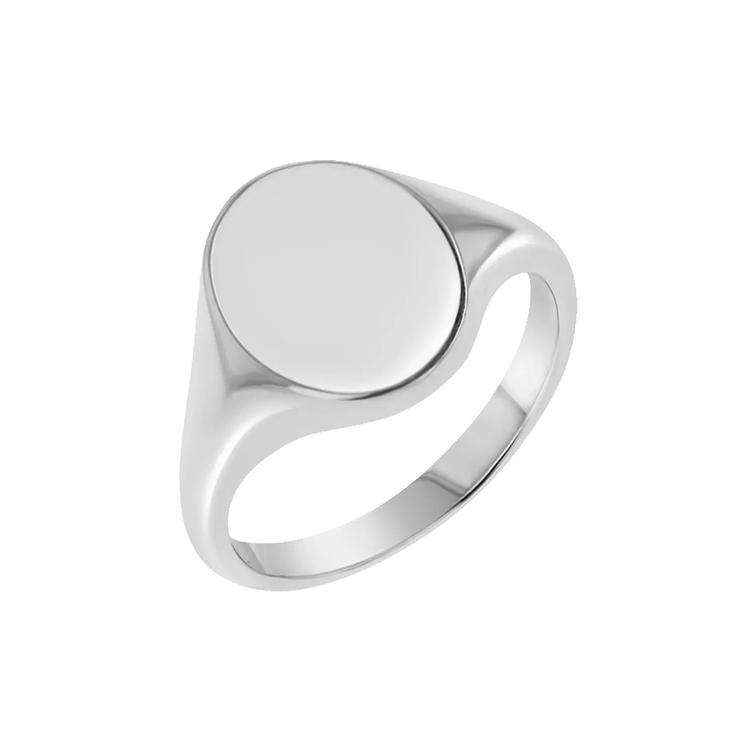 Petite Oval Signet Ring sold by Baby Gold product image thumbnail 2