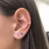 Enamel Heart Shape Studs sold by Baby Gold