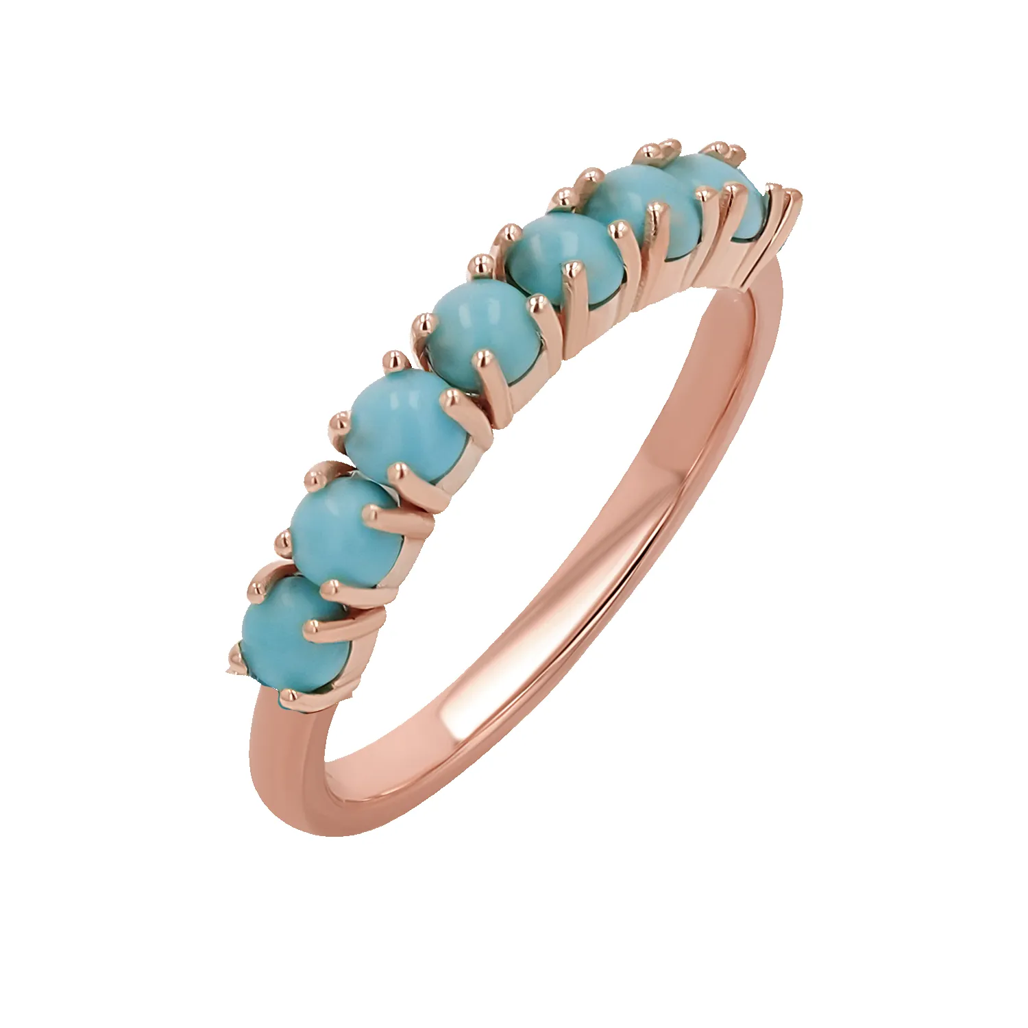 Genuine Turquoise Half Eternity Band sold by Baby Gold product image thumbnail 3