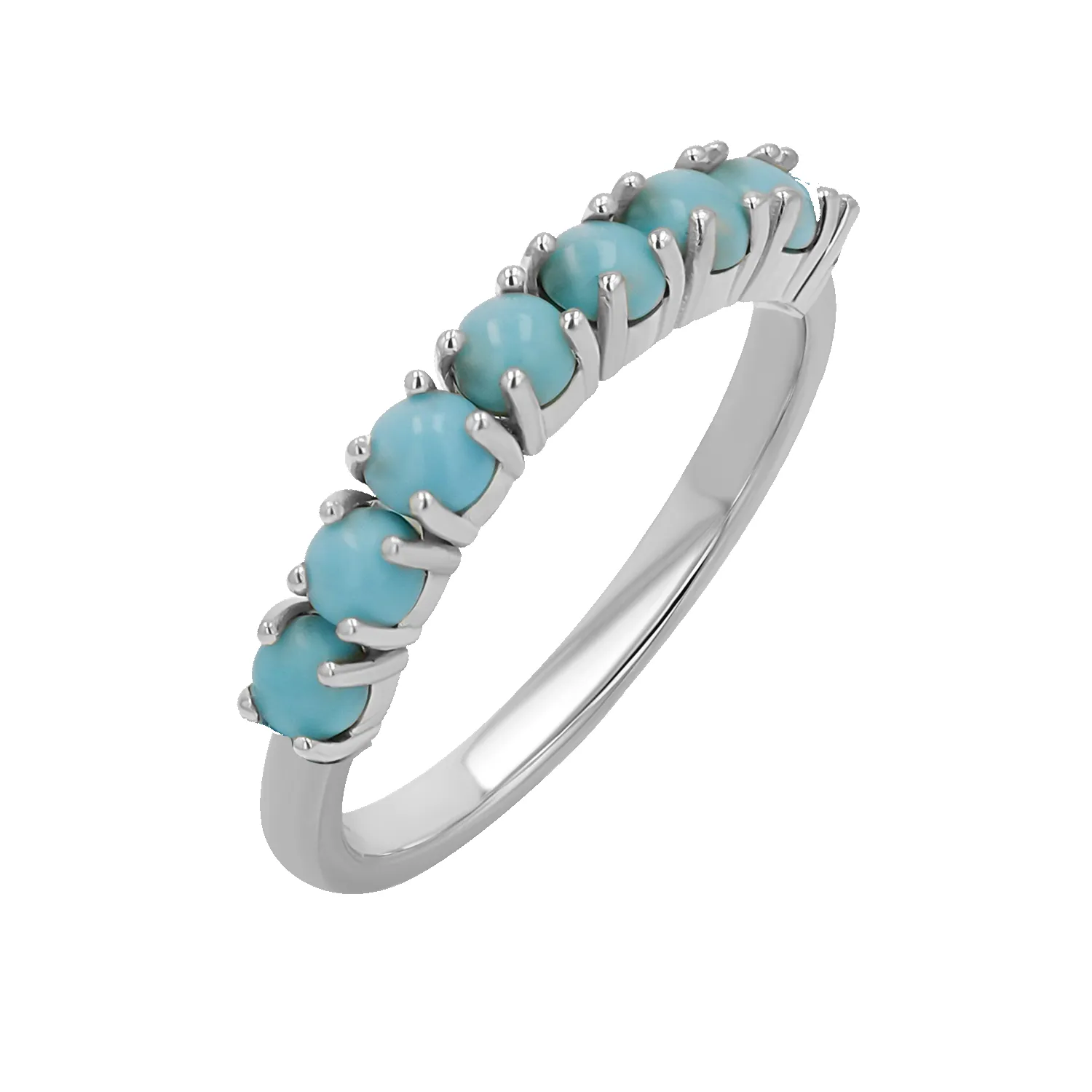 Genuine Turquoise Half Eternity Band sold by Baby Gold product image thumbnail 2