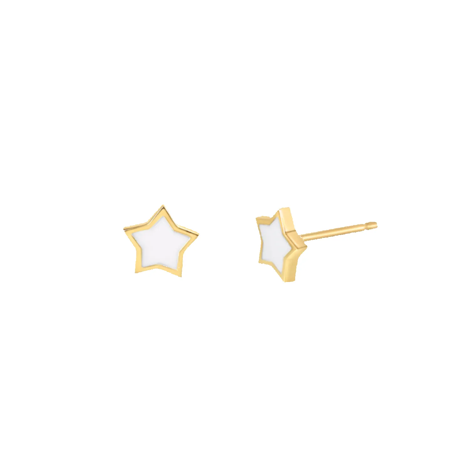 Twinkle Star Enamel Stud Earrings sold by Baby Gold