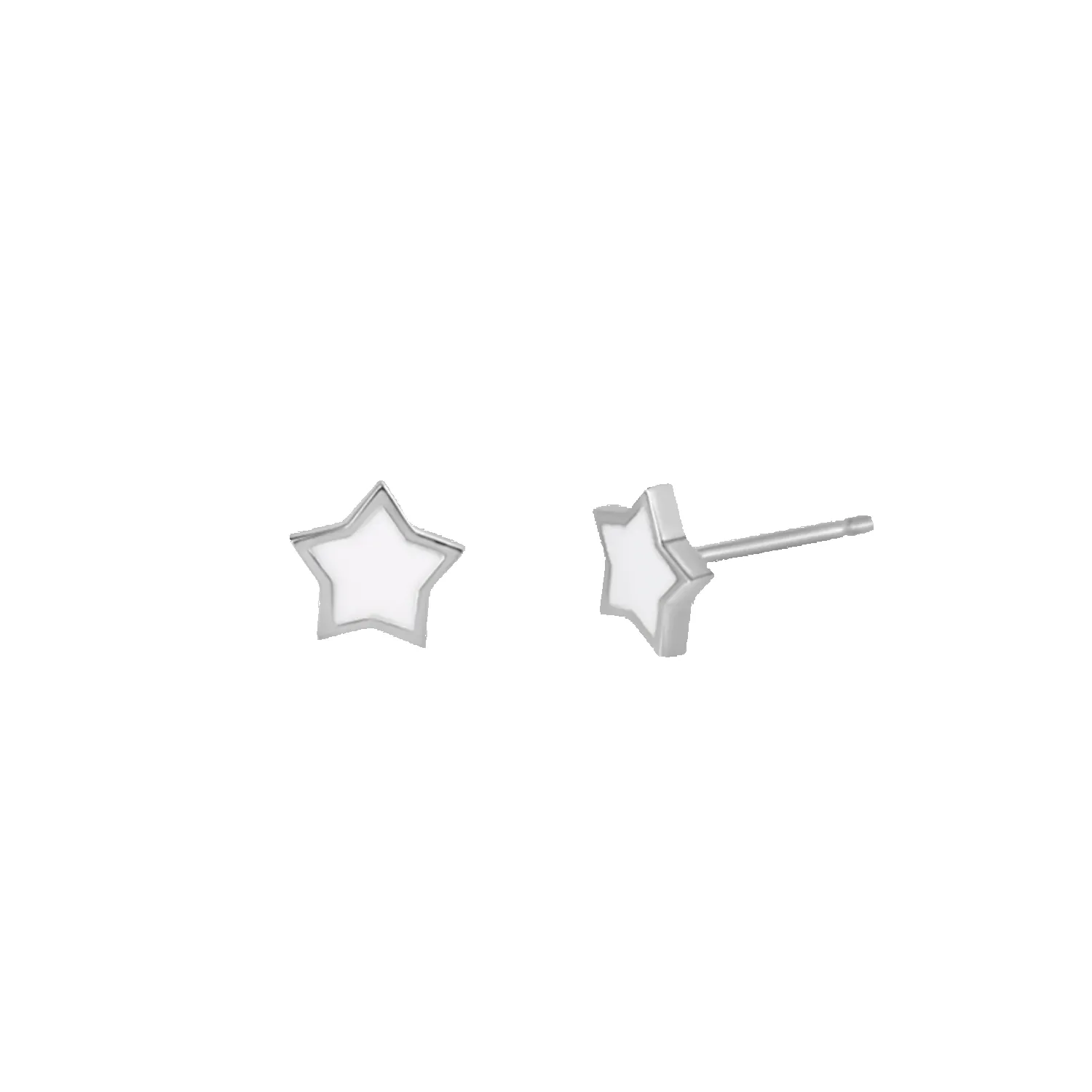 Twinkle Star Enamel Stud Earrings sold by Baby Gold product image thumbnail 2