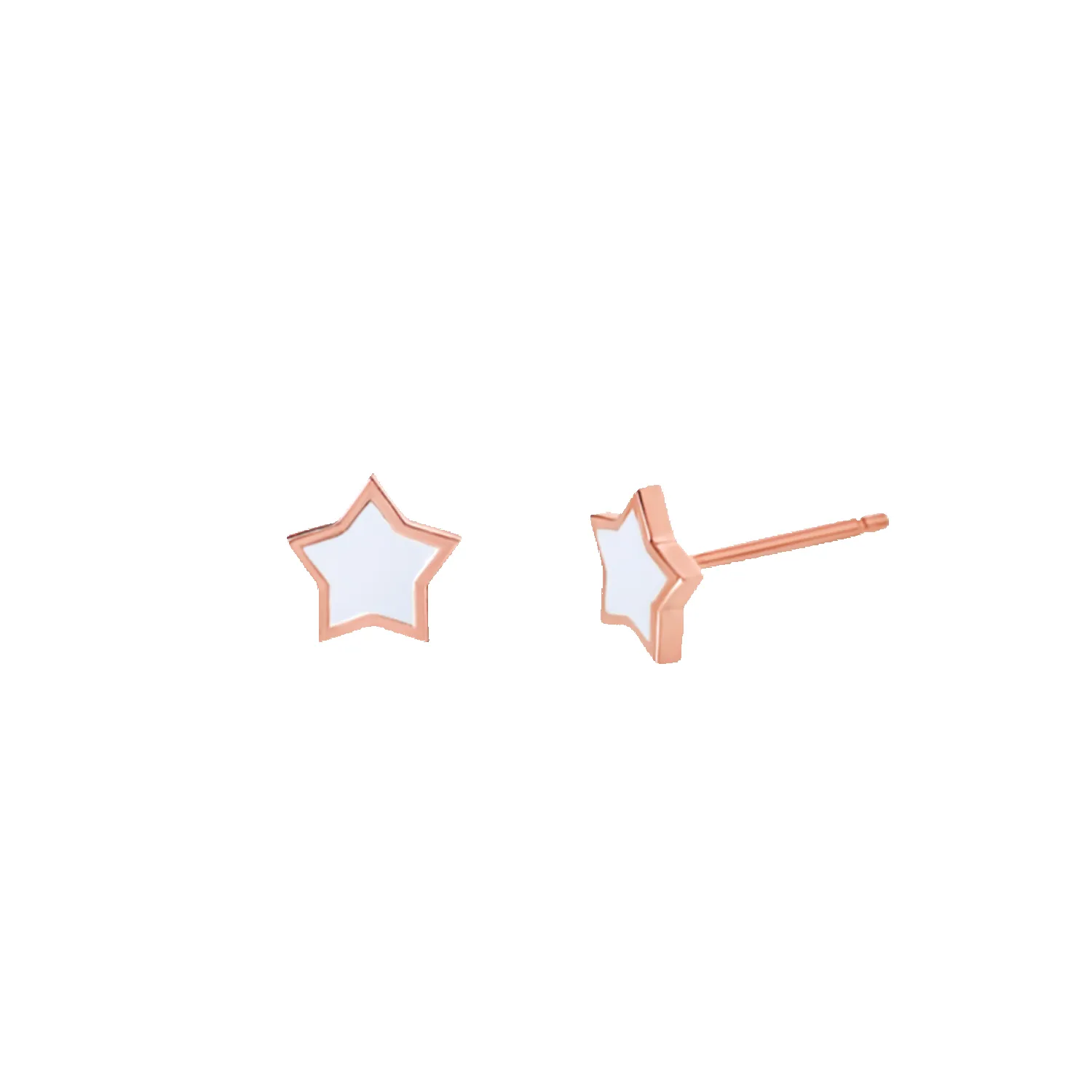Twinkle Star Enamel Stud Earrings sold by Baby Gold product image thumbnail 3
