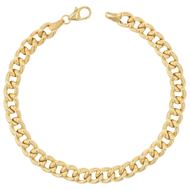 14K Grand Cuban Curb Link Bracelet sold by Baby Gold