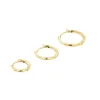 Petit Solid Huggie Earrings sold by Baby Gold